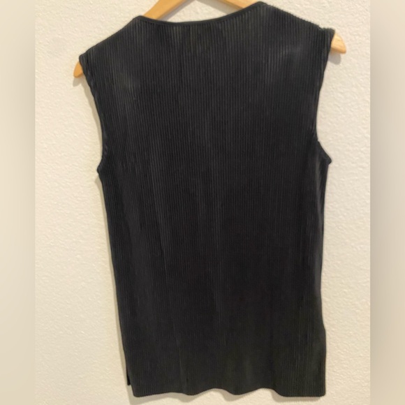 Mango Black Ribbed Tank Top - Picture 2 of 3